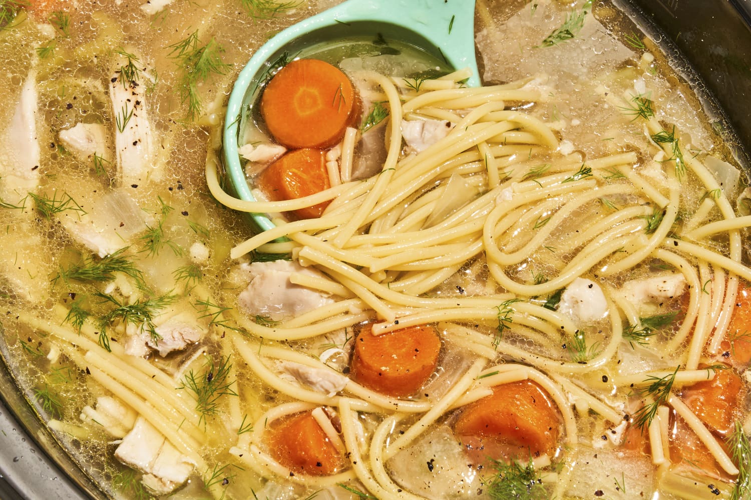 Slow Cooker Chicken Noodle Soup Recipe The Kitchn